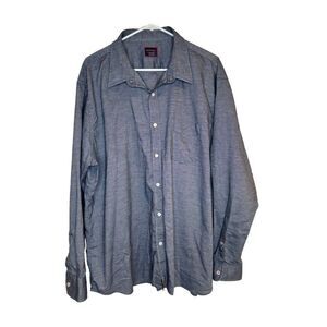 UNTUCKit Men's Chambray Cotton Button Down Top XXXL